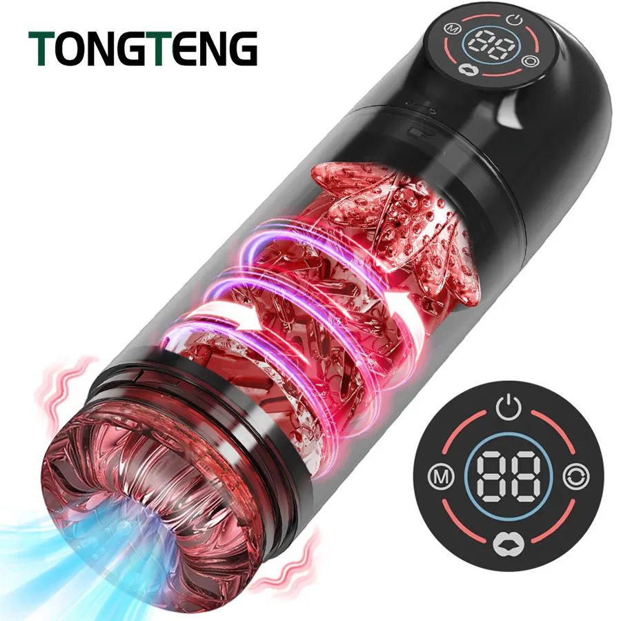 Automatic Male Masturbator Cup 7 Sucking Rotating Licking Modes Pocket Pussy Stroker Blowjob Penis Pump Sex Toys For Men - Image 5